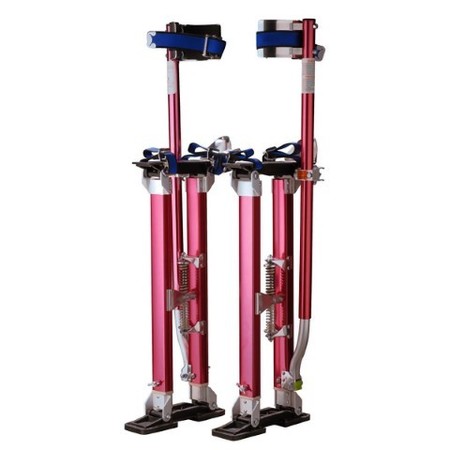 FLEMING SUPPLY 1118 Fleming Supply Tool Professional 18"-30" Red Drywall - Painting - Work Stilts Aluminum 406200SOT